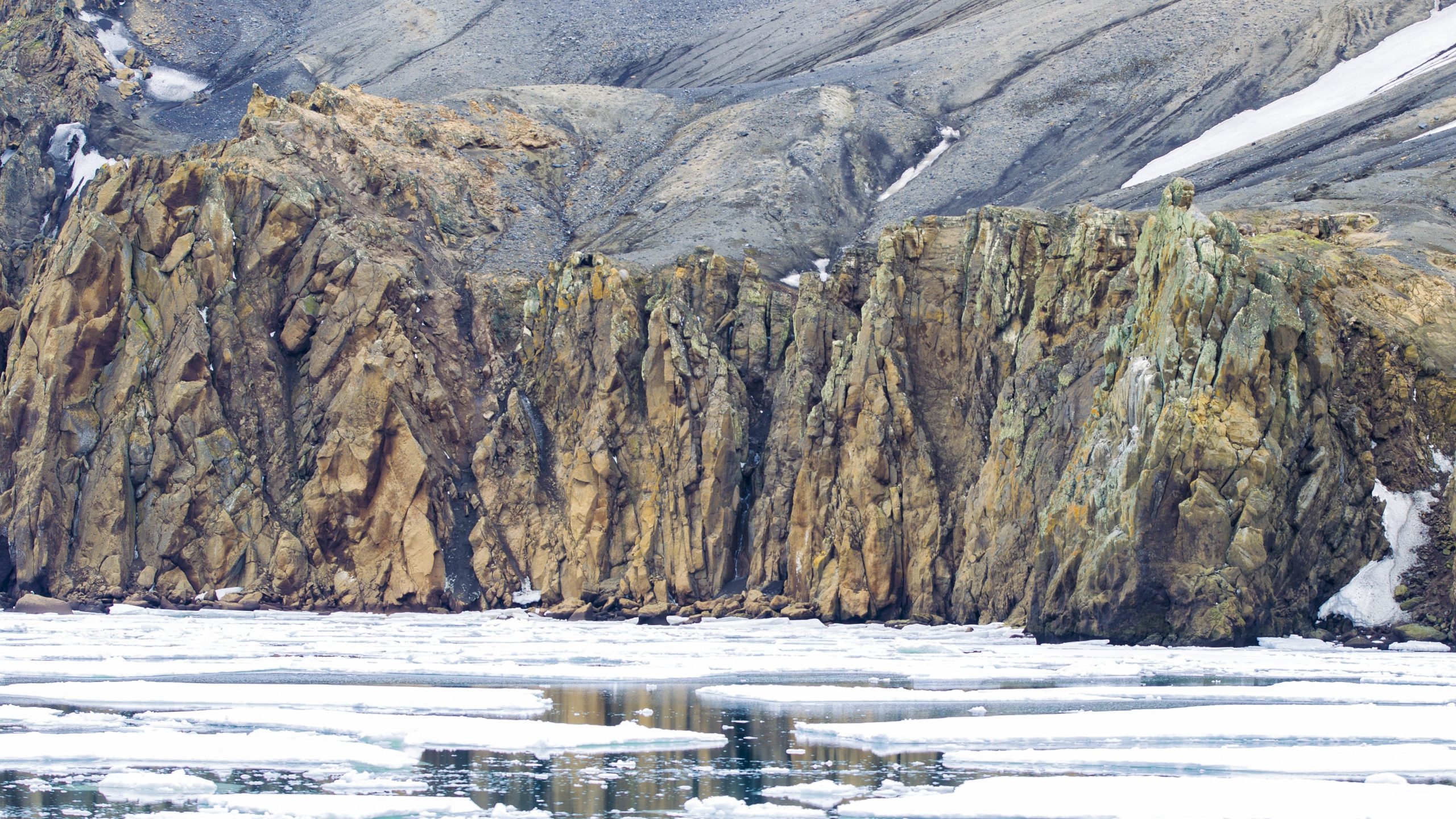 Antarctic glacier ice