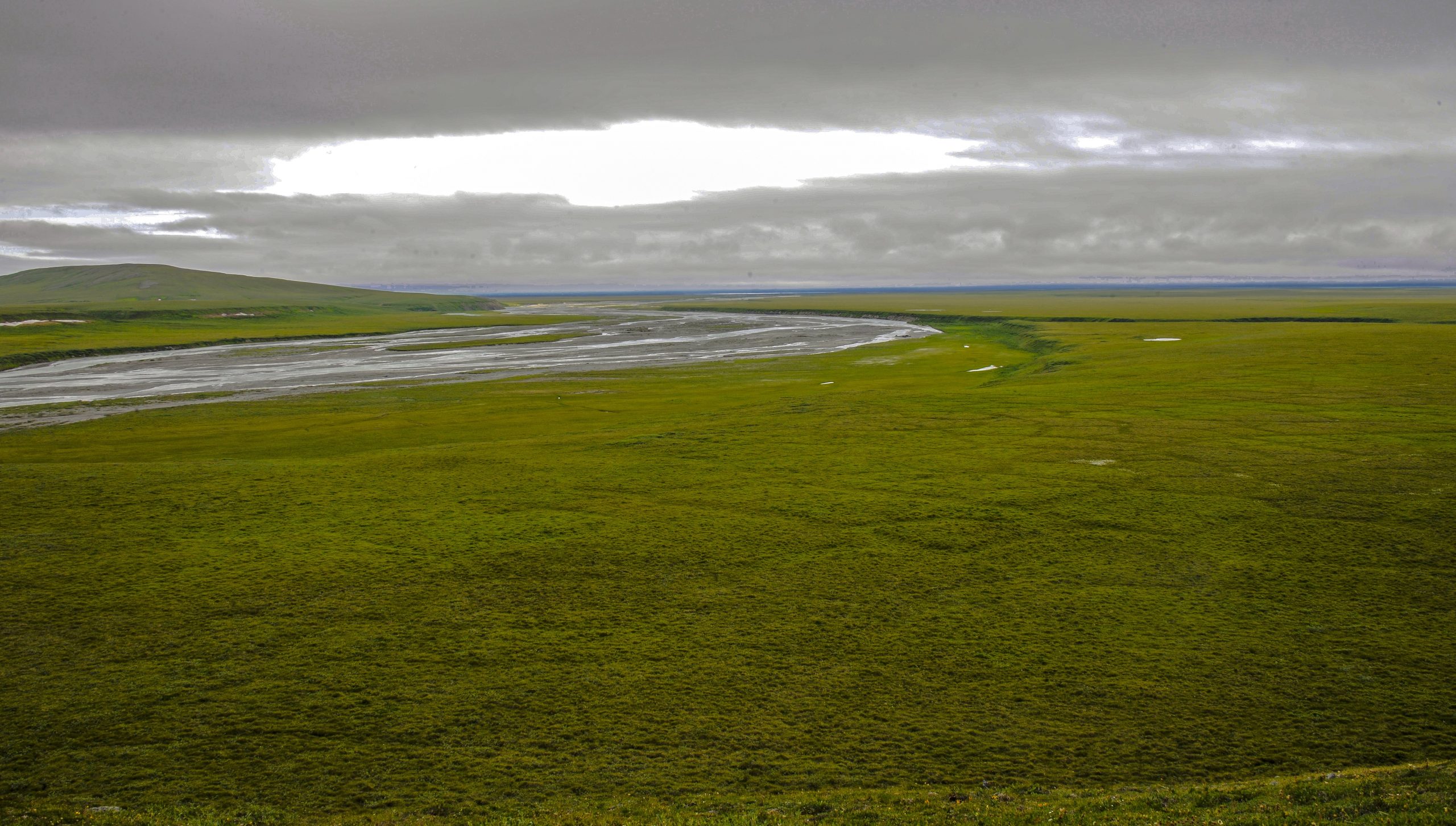 Arctic river tundra